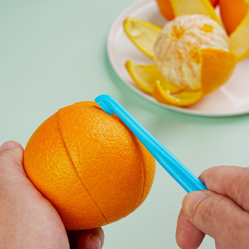 NewTalent New Talent 6 Orange Peeler Set Orange Peeler Easy Open Citrus Lemon Citrus Peeler Cutter Vegetable Slicer Fruit Tools Kitchen Gadgets(Neon Bright Color) - Image 4
