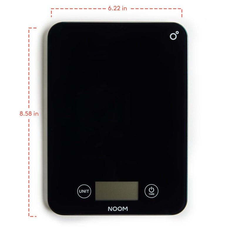 Noom Digital Kitchen Scale: Accurate Precision, LCD Display for Clarity, Stylish Black, Blue, or Off-White. Battery Included for Seamless Operation. (Black) - Image 3