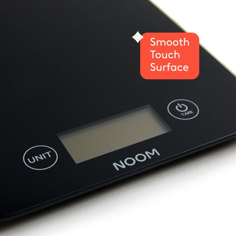 Noom Digital Kitchen Scale: Accurate Precision, LCD Display for Clarity, Stylish Black, Blue, or Off-White. Battery Included for Seamless Operation. (Black) - Image 4