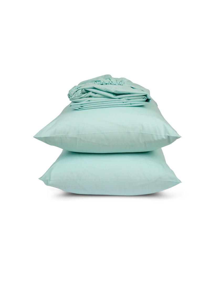 Home of linens - Fitted Sheet Set Pistachio 120x200 - Image 1