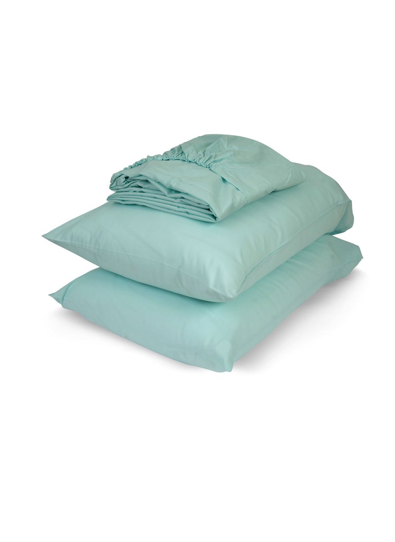 Home of linens - Fitted Sheet Set Pistachio 120x200 - Image 1