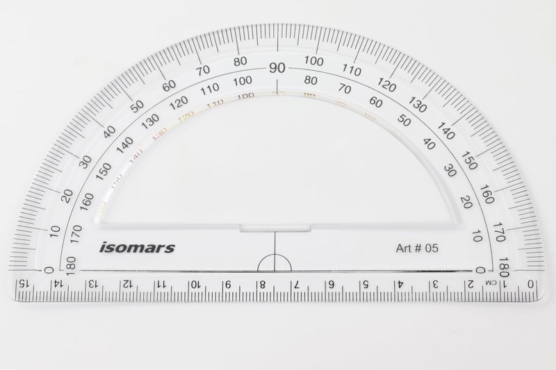 Isomars ProCircle, 180° Protractor and 360° Protractor Combo | Ideal for Manadala Art | Engineering Work | Circle Template and Semi-Circle and Circle D - Image 3