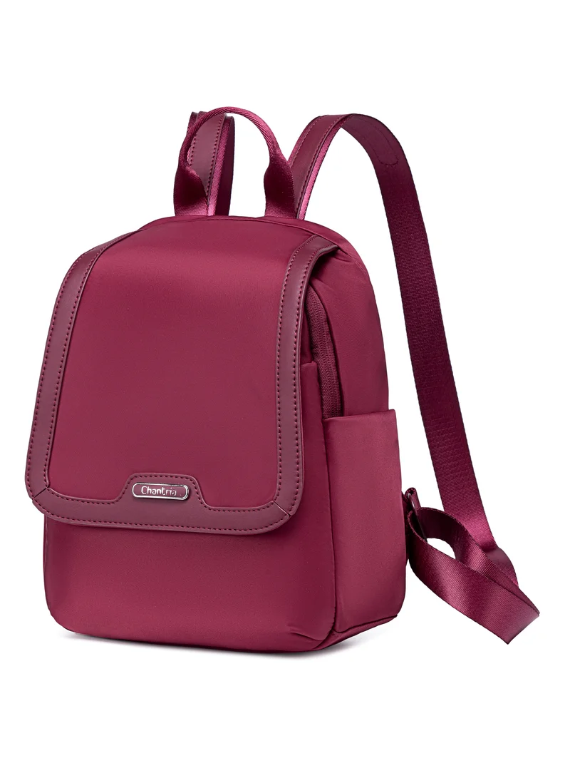 Premium Casual Backpack Water Resistant Multifunctional Anti-Theft Women Daypack with independent Laptop Compartment, CB00621- Burgundy