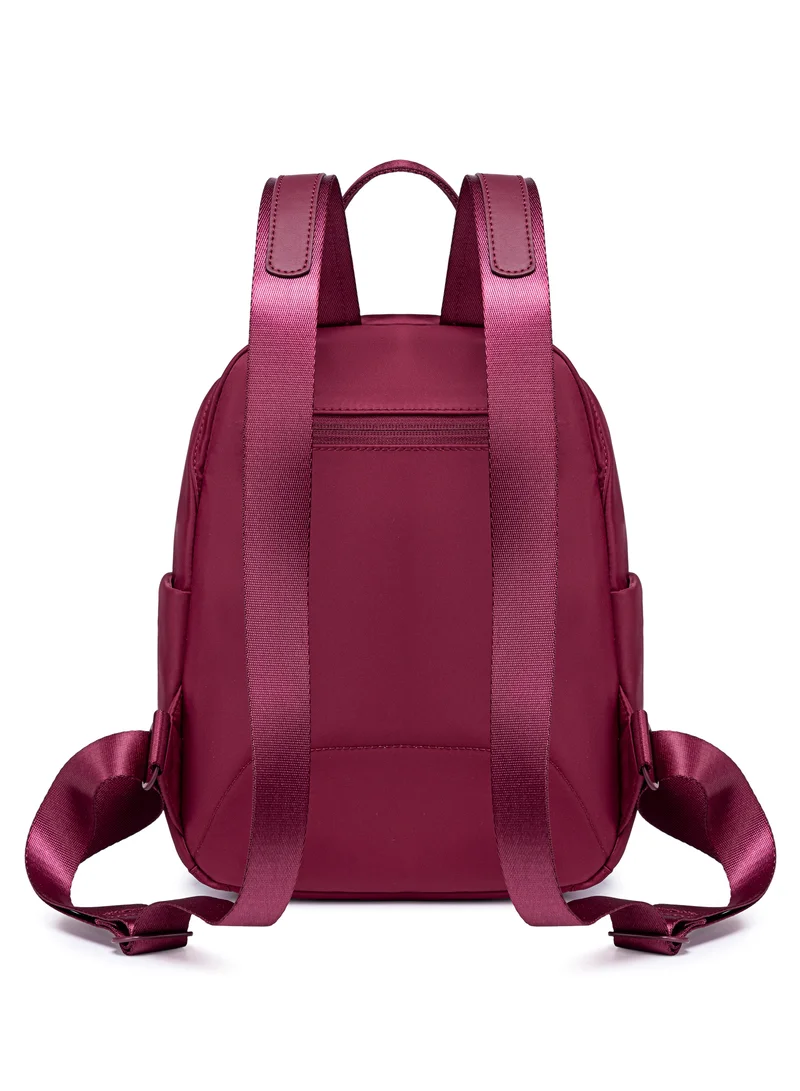 Chantria Burgundy Premium Casual Backpack Water Resistant Multifunctional Anti-Theft Women Daypack with independent Laptop Compartment, CB00621- Burgundy  | Best Price UAE