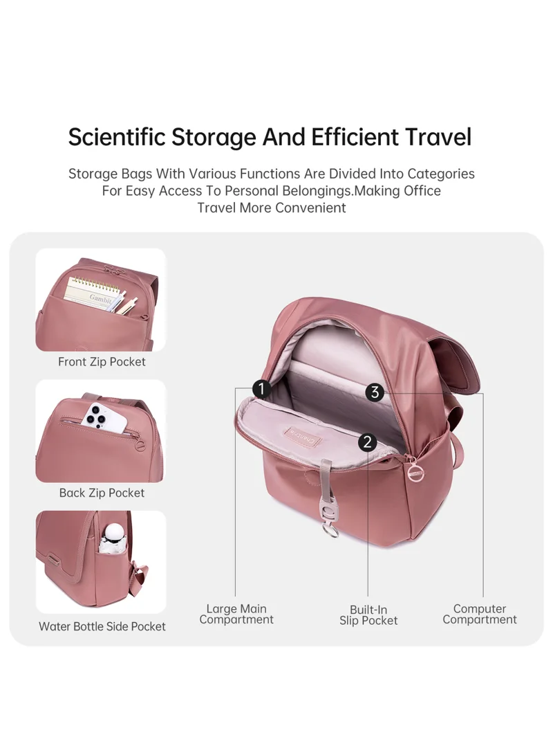 Chantria Burgundy Premium Casual Backpack Water Resistant Multifunctional Anti-Theft Women Daypack with independent Laptop Compartment, CB00621- Burgundy  | Best Price UAE