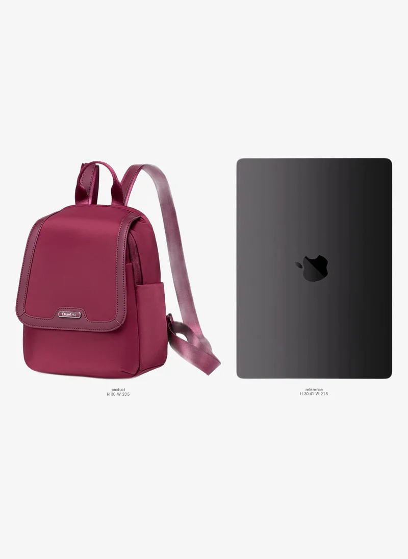 Chantria Premium Casual Backpack Water Resistant Multifunctional Anti-Theft Women Daypack with independent Laptop Compartment, CB00621- Burgundy