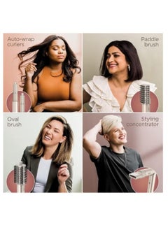 Shark FlexStyle Air Styling & Drying System, 5 in 1 Hair Dryer Curly Brush & Multi-Styler with Auto-Wrap Curlers, Paddle Brush, Oval Brush, Concentrator Attachment  - Image 2