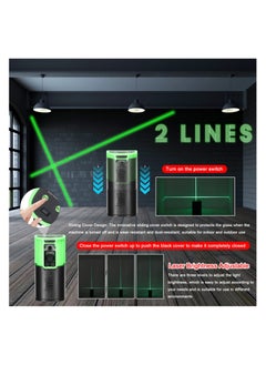 ELIKLIV 2 Lines Mini Level Machine Laser Level Level Meter 3 Levels of Laser Adjustable  - Image 3