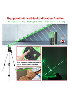 ELIKLIV 2 Lines Mini Level Machine Laser Level Level Meter 3 Levels of Laser Adjustable  - Image 4