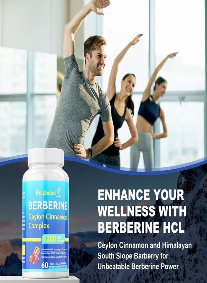 Rolphood Berberine Supplement with Ceylon Cinnamon Complex Supplements, Berberine HCl 97% Purity,Immunity Management,Non-GMO-60 Capsules - Image 4