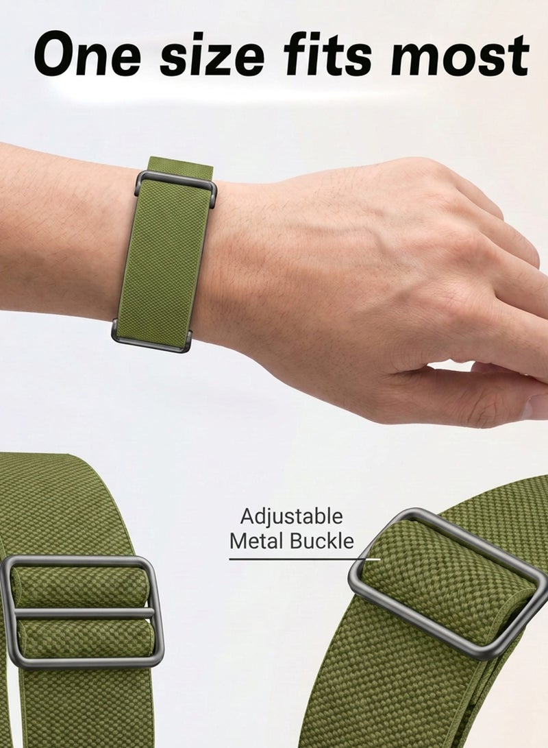 إس كولور أساور نايلون مطاطة متوافقة مع سوار Fitbit Air - سوار ناعم قابل للتعديل والتمدد - سوار رياضي حلقي قابل للتهوية - سوار بديل لجهاز Fitbit Air للرجال والنساء (جهاز الاستشعار غير مضمن) - Image 4
