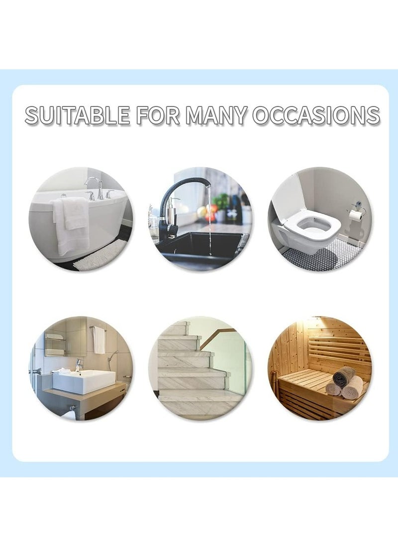 Oasisgalore 24 Pcs Non-Slip Strip Shower Stickers, Type S Bath Anti Slip Stickers for Bath Tub Shower Stairs  - Image 4