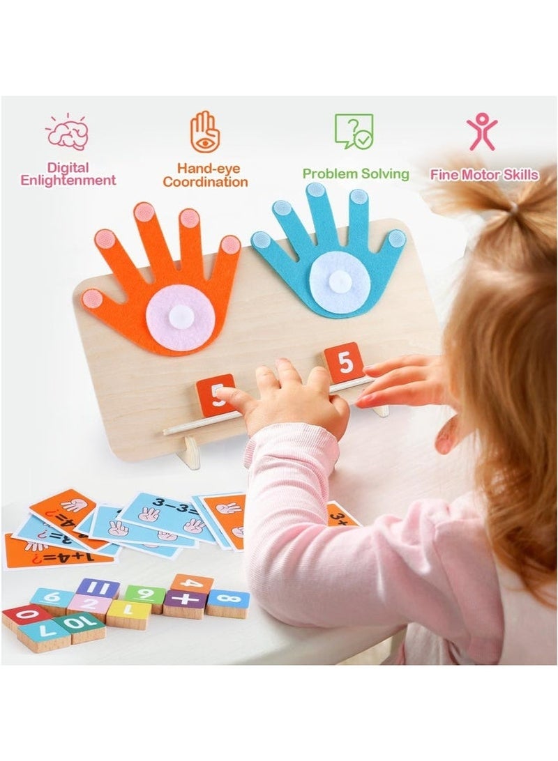 عام ألعاب تعليمية لمرحلة ما قبل المدرسة للأطفال، مكعبات العد الرياضية التعليمية، ألعاب مونتيسوري للأطفال من 3 إلى 5 سنوات هدايا عيد الميلاد - Image 5