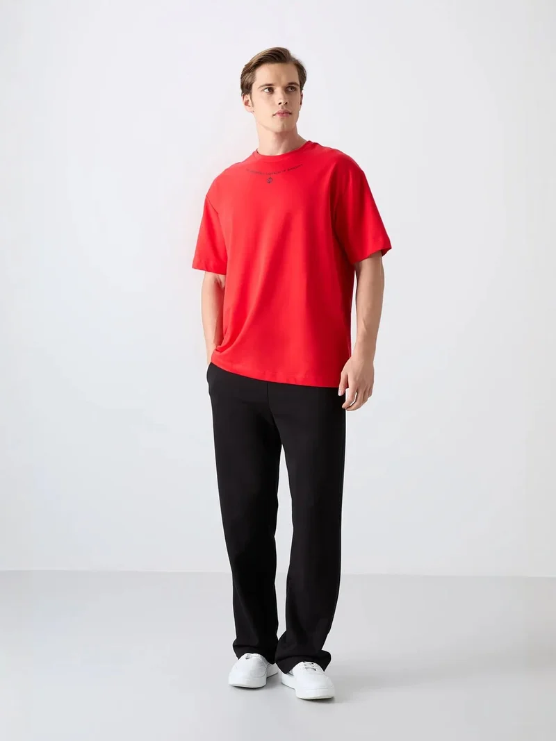 تومي لايف TOMMY Oversized Printed Crew Neck T-Shirt