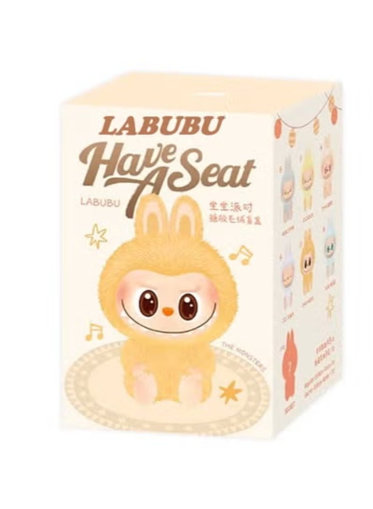 LABUBU Labubu Keychain Collectible Toy Art 17cm Fun Plush Vinyl – Assorted (2PC only) China version  - Image 1