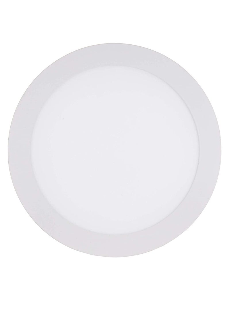 Narken 18W Natural white 4000K LED Power Saving 8.66 inches Aluminium Recessed Round Panel Ceiling Light 1450LM AC165-265V 50-60HZ IP40(hole/cutting size Φ 20.5-21.5cm) 