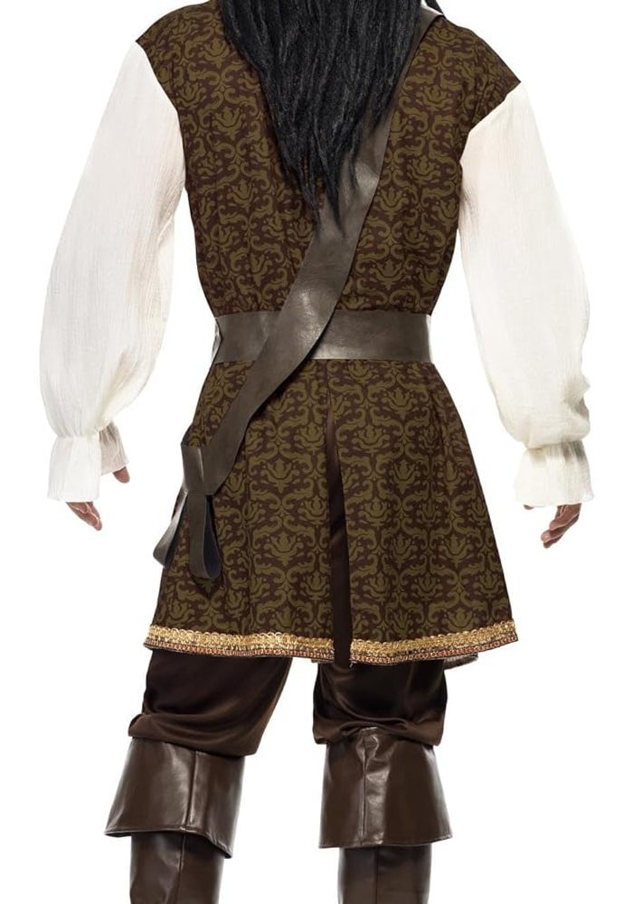 Smiffys High Seas Pirate Costume for Adults - Brown - Image 3