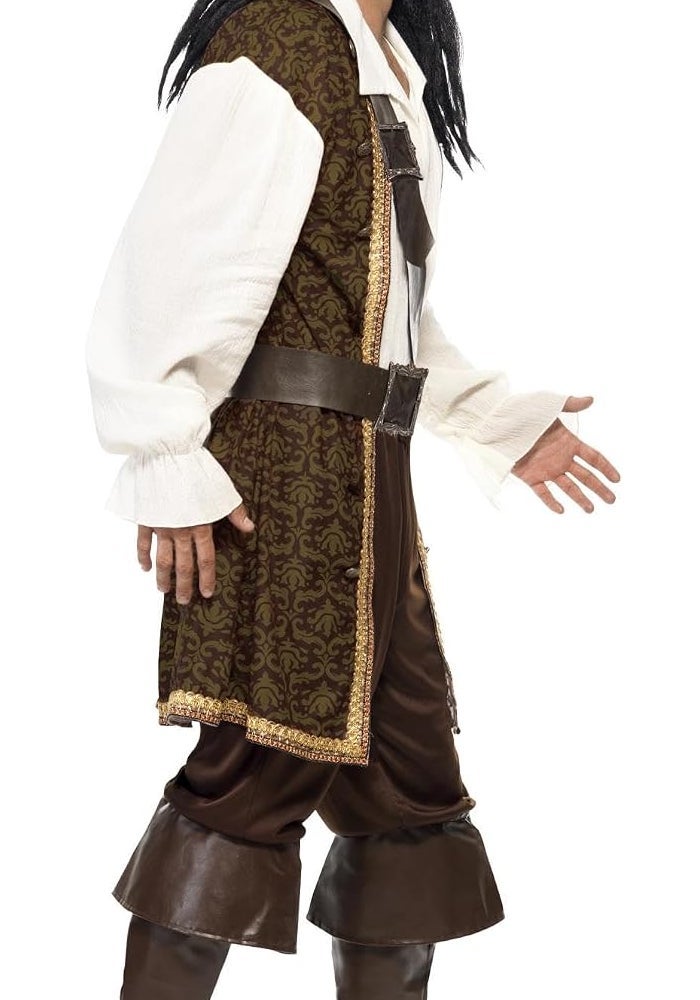 Smiffys High Seas Pirate Costume for Adults - Brown - Image 2