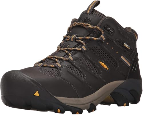 KEEN Utility أحذية العمل المتوسطة الارتفاع للرجال من كين يوتيليتي، رأس رمادي/زيتوني، 10.5 US - Image 1