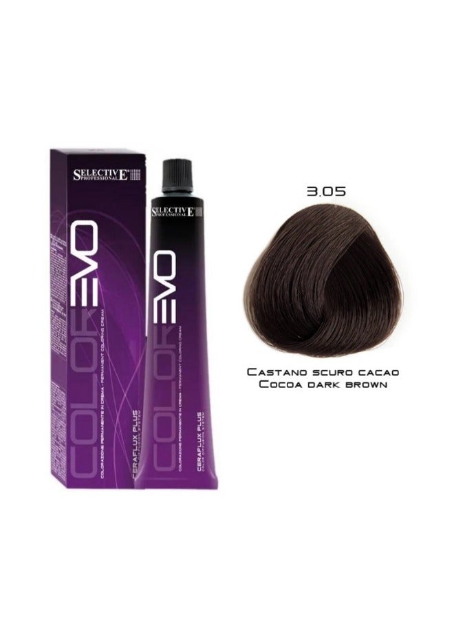 Selective Professional Colorevo 3.05 Cocoa Dark Brown 100Ml - Image 1