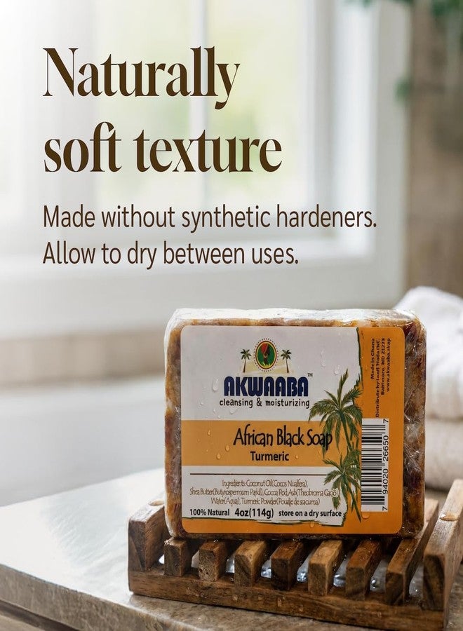 AKWAABA African Black Soap | Honey | Bar Soap | 4 oz | For Face & Body - Image 4