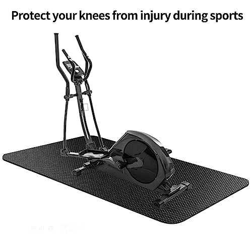 EVEME Treadmill Mat,Bike Mat Compatible with Peloton Bike Elliptical Treadmill,Folding Pad Exercise Equipment Under Exercise Trainer Pad for Stationary Indoor Spin - Image 4