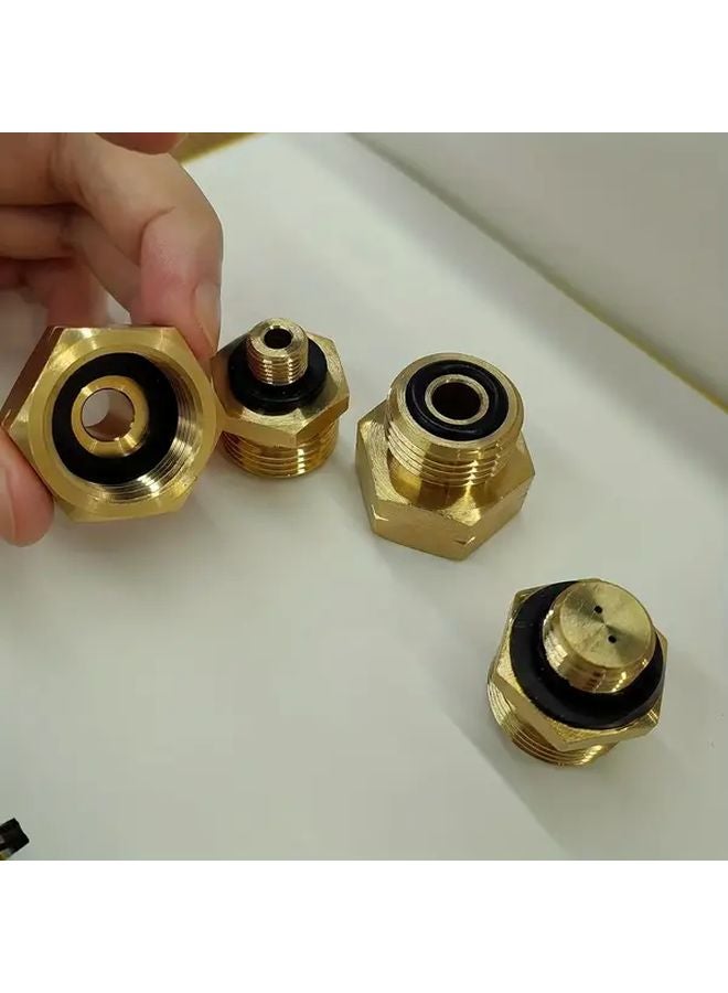 4pcs Brass Gas Cylinder Adapters European Knob Connectors Easy to Install - Image 3