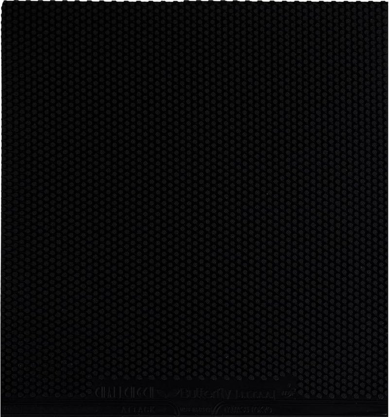 Butterfly Challenger Attack Table Tennis Rubber Table Tennis Rubber - 2.1 mm - Black - 1 Pips Out Table Tennis Rubber Sheet - Professional Table Tennis Rubber - Image 2
