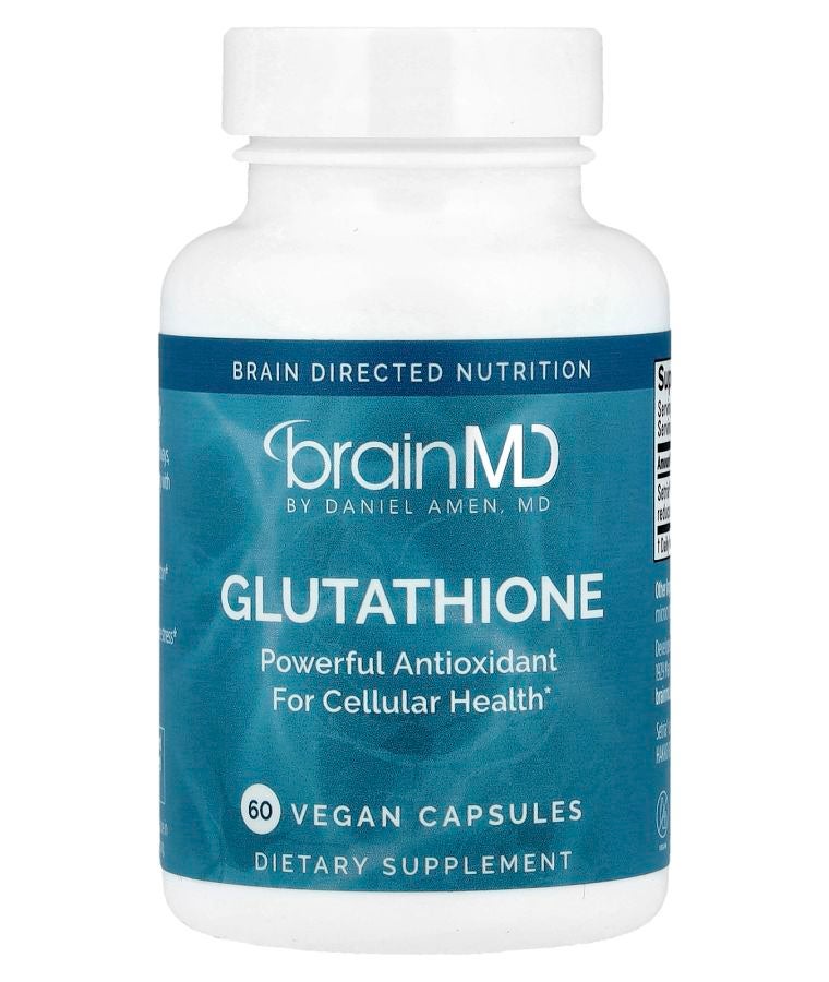 BRAINMD Glutathione 60 Vegan Capsules (250 mg per Capsule)