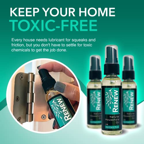 HōMPURE® Renew Natural Household Oil Northern Pine Squeaky Door fix, Noisy Hinge Lubricant, lubricate Dead Bolts, Locks and Key Holes, Garage Chaine and Wheel Grease Spray. - Image 5