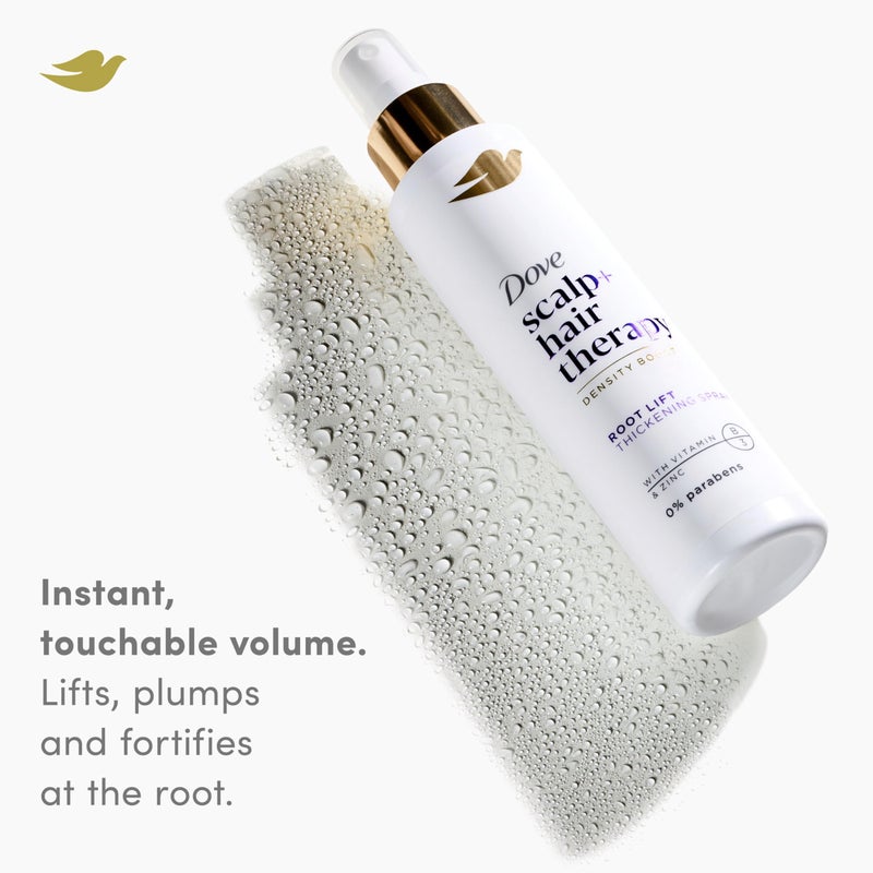 Dove Density Boost Root Lift Thickening Spray for Fuller Hair and Scalp Therapy, with Vitamin B3, Zinc and 0% sulfates, 5 oz - Image 2