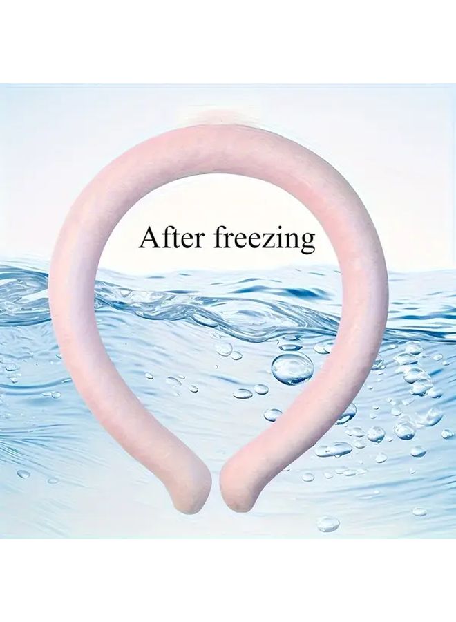 Summer Cooling Neck Cooler Reusable Ice Blue Wearable Body Cooling Product for Outdoor and Indoor Relieves Hot Air Lowers Temperature to 28 Degrees Suitable for 4 Seasons - Image 5