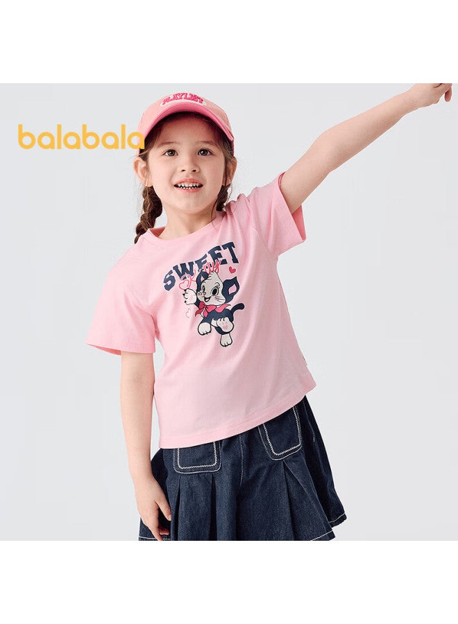 Balabala Kids' Short Sleeve T-shirt For Boys And Girls Summer  Moisture Wicking Quick Dry 208225117212 - Image 1