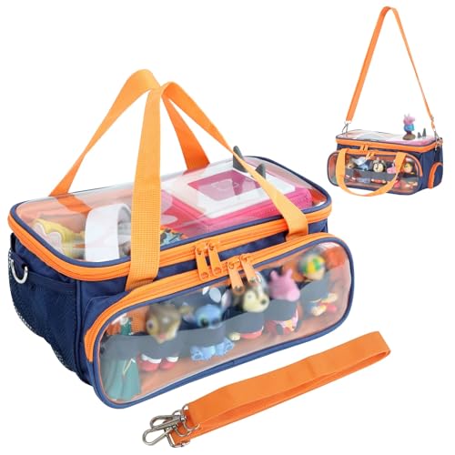 Demao Portable Travel Case for Toniebox 2/1 Starter Set-Protective Carrier |Compatible with Toniebox Audio Player, Characters, Charging Station and Earphones |Plays Audio Anytime&Anywhere (Navy Blue) - Image 1