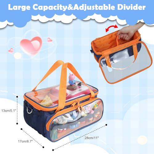 Demao Portable Travel Case for Toniebox 2/1 Starter Set-Protective Carrier |Compatible with Toniebox Audio Player, Characters, Charging Station and Earphones |Plays Audio Anytime&Anywhere (Navy Blue) - Image 2