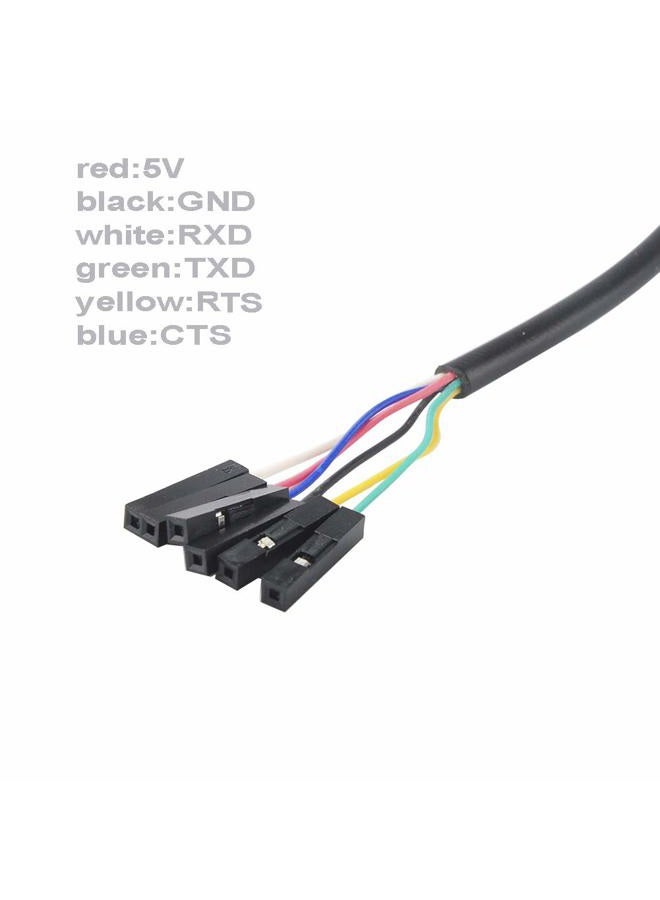 DIYmall محول كابل تسلسلي USB إلى TTL مع شريحة FTDI FT232 كابل USB TTL 3.3V لأردوينو ESP8266 (عبوة من 2 قطعة) - Image 3