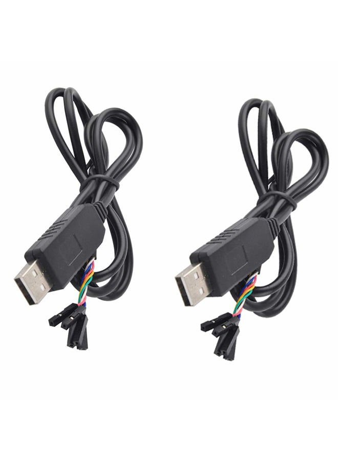 DIYmall محول كابل تسلسلي USB إلى TTL مع شريحة FTDI FT232 كابل USB TTL 3.3V لأردوينو ESP8266 (عبوة من 2 قطعة) - Image 1