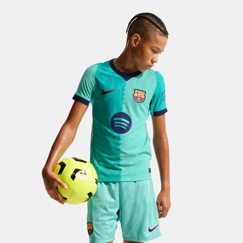 Nike Green Kids' FC Barcelona 26/27 3rd Authentic Football Jersey  | Best Price UAE