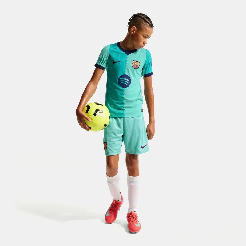 Nike Green Kids' FC Barcelona 26/27 3rd Authentic Football Jersey  | Best Price UAE