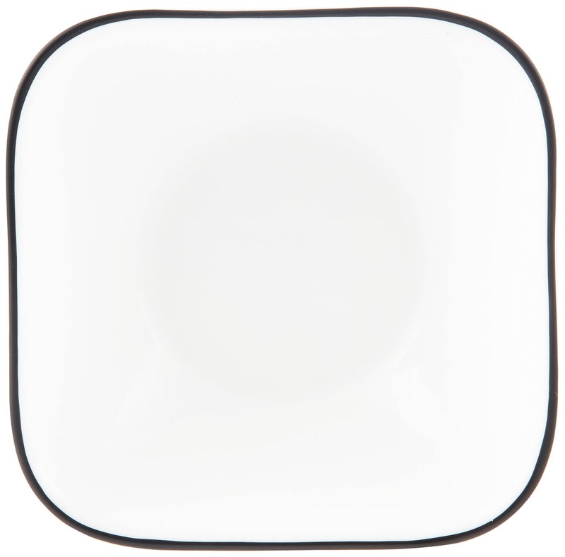 Corelle Vitrelle 6-Piece (22-Oz) Cereal Soup Bowls, Triple Layer Glass and Chip Resistant, Lightweight Square Dinnerware Bowl Set, Simple Lines - Image 2