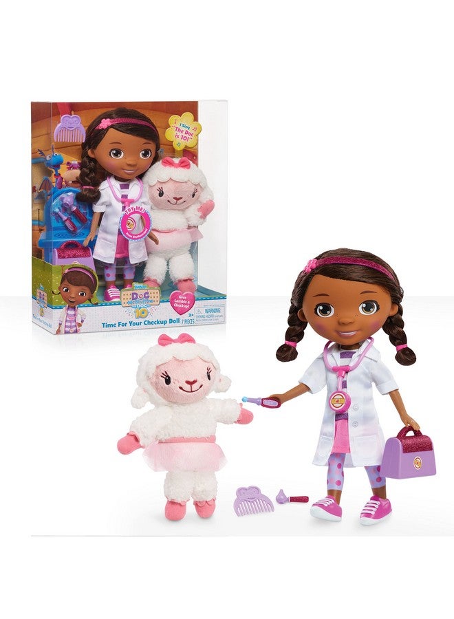 Doc McStuffins Disney Junior Doc Mcstuffins 10Th Anniversary Time For Your Checkup Doll And Accessories Officially Licensed Kids Toys For Ages 3 Up By Just Play - Image 2