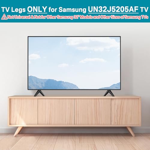 Rimous TV Stand Compatible with Samsung 32 inch Class FHD (1080P) Smart LED TVs, TV Stand Legs Only for Samsung TV Stands Base Replacement UN32J5205AF - Image 2
