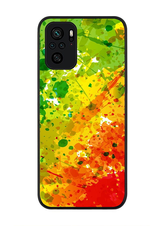 Stylizedd Rugged Black edge case for Xiaomi Poco M5s Slim fit Soft Case Flexible Rubber Edges Anti Drop TPU Gel Thin Cover - Tropical Splash - Image 1