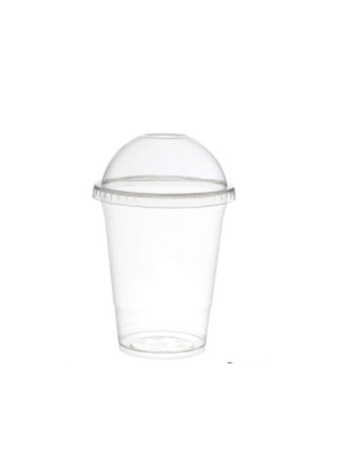 Alba Plastic Juice Cups Disposable Clear Plastic 16oz Clear Strong Disposable Plastic Cups for Party Ideal for Milkshake - 500 Pieces - Image 1