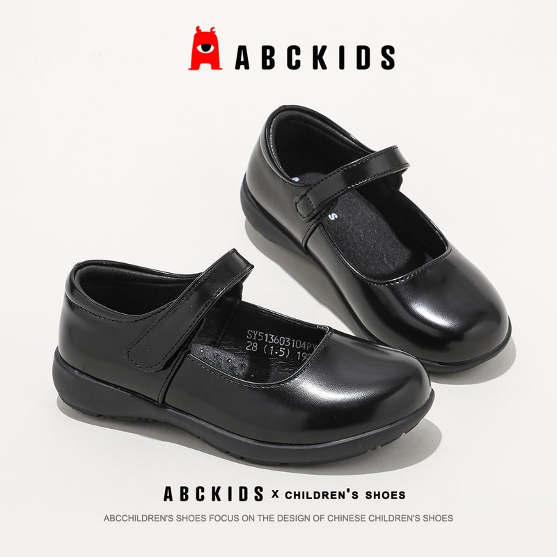 Abckids5538 Children'S Shoes Girls' Leather Shoes 2025 Spring New Style Little Girl Performance Black Leather Shoes Single Shoes - Image 3
