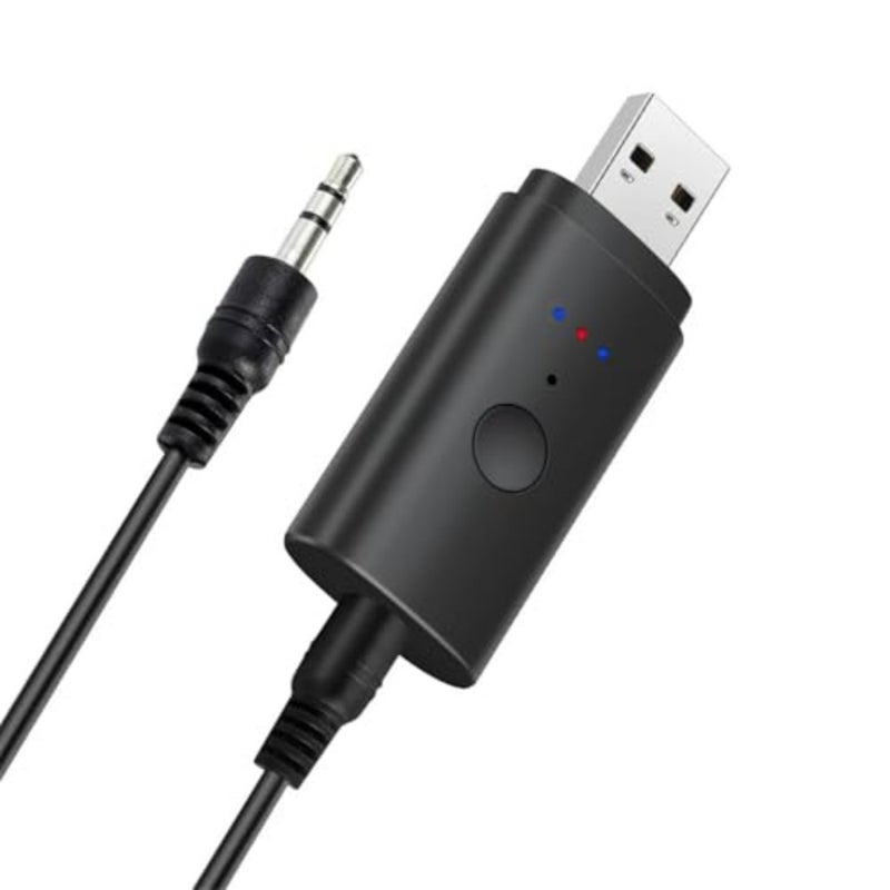 USB Bluetooth 5.2 Transmitter for 2 Wireless Headphones, Low Latency Wireless Audio Adapter compatible with TV, PC, for PS4, for Airplane and Gym Equipment using 3.5mm Jack Connection - Image 1