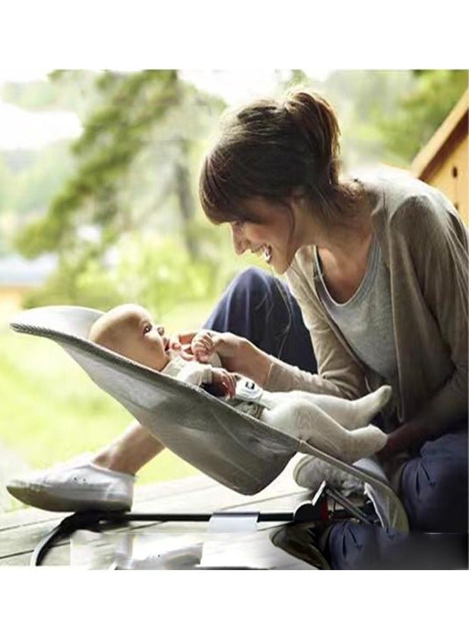 LO.BABY.VE Baby Bouncer, Portable Baby Bouncer Seat for Babies 0-12 Months, Infant Rocker Chair with Hanging Toys - Image 5