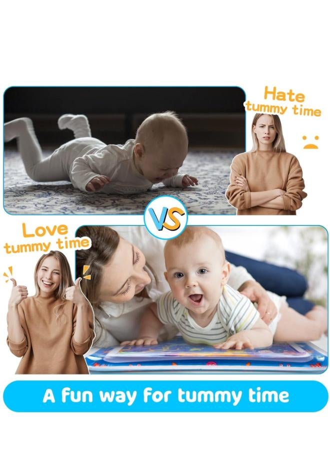 ممز بلانيت سجاده  مائيه الحجم الكبير من ممز بلانيت، مركز نشاط كبير جدا متعدد المراحل العاب لاطفال والالعاب الحسية، سجاده لعب قابل للنفخ، هدية تحفيز بصري للاولاد والبنات , العاب بيبي ، العاب اطفال من سن 3 شهور, سجادة أطفال,العاب أطفال, سجادة التايمي تايم, سجادة مائية للاطفال - Image 2