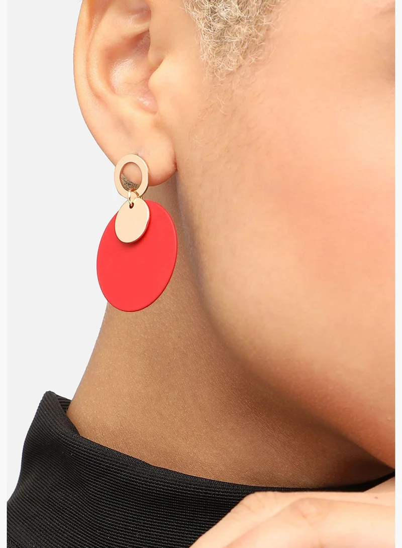 SOHI Gold Plated Party Designer Drop Earring For Women