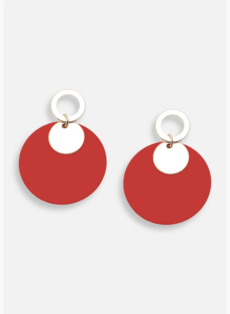 SOHI Gold Plated Party Designer Drop Earring For Women